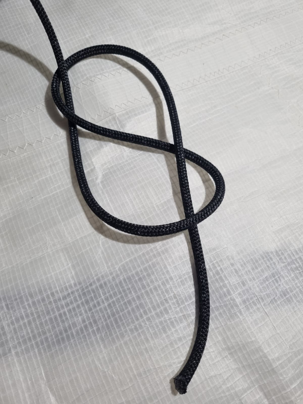Dyneema lijn met mantel Zwart